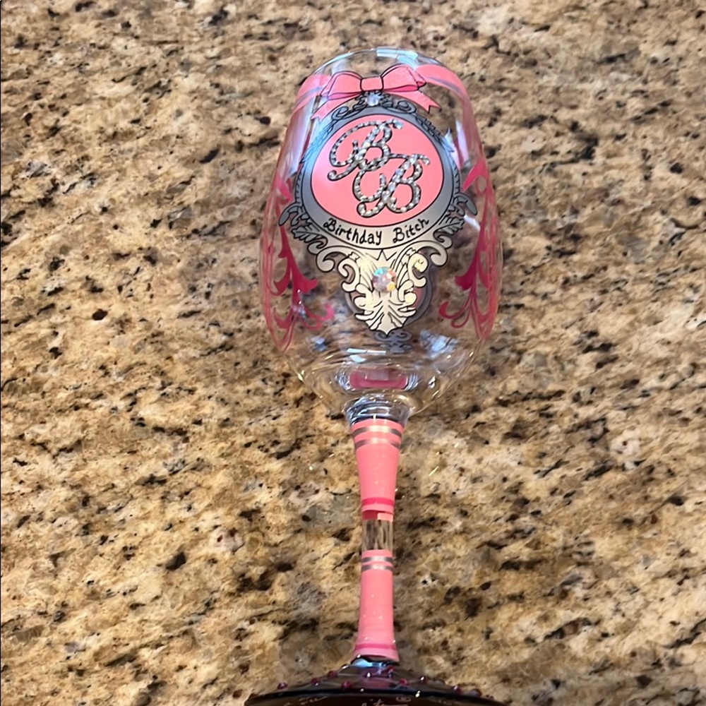 NEW Lolita “Birthday B*%#h” wine glass